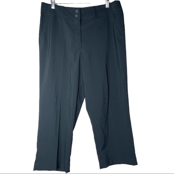 Nike Golf Womens Dri Fit Tournament Crop Pants Black 256860 size 10 EUC - Picture 4 of 12